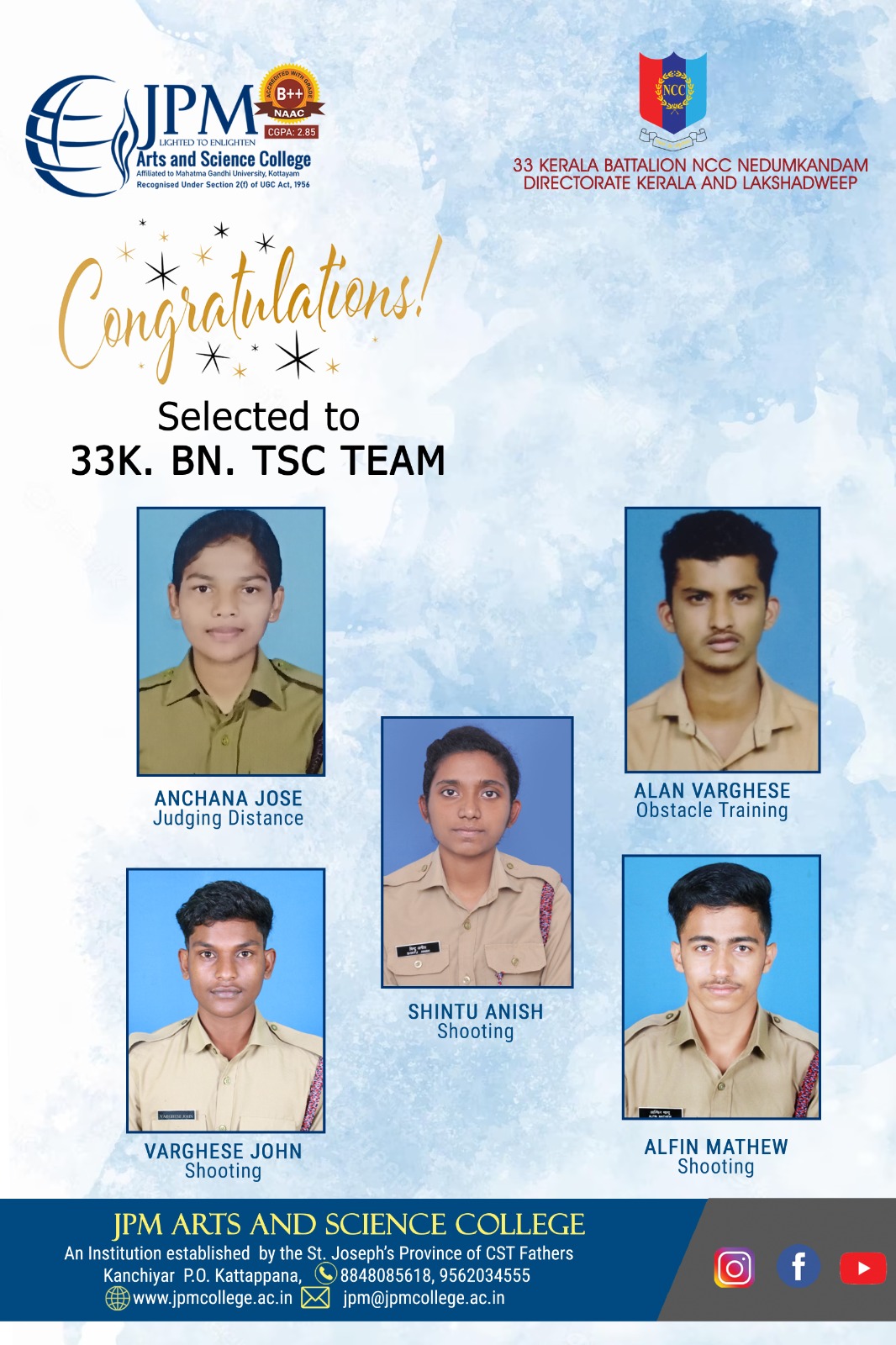 Congratulations dear students